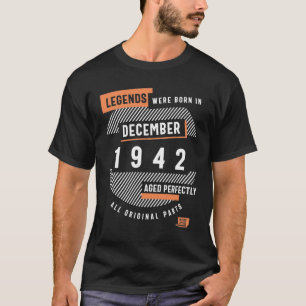 T-shirt Les Légendes D'Anniversaire Sont Nées En Décembre 
