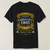 T-shirt Les légendes d'anniversaire sont nées en février 1 (Design devant)