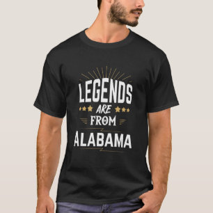 T-shirt Les Légendes Proviennent De L'Alabama