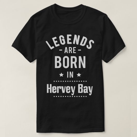 T-shirt Les Légendes Sont Nées À Hervey Bay 1 (Design devant)