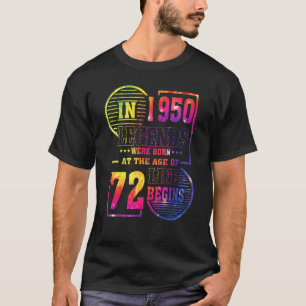 T-shirt Les Légendes Sont Nées En 1950 72 Ans 72E Annivers