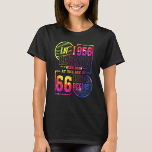 T-shirt Les Légendes Sont Nées En 1956 66 Ans 66ème Annive