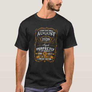 T-shirt Les Légendes Sont Nées En Août 1939 83ème Annivers
