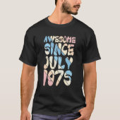 T-shirt Les Légendes Sont Nées En Juillet 1975 47 Ans Anni (Devant)