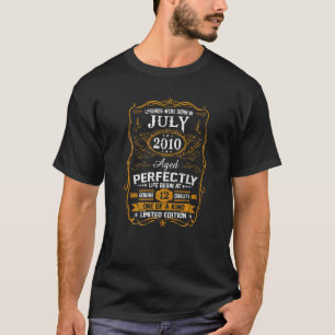 T-shirt Les Légendes Sont Nées En Juillet 2010 12ème Anniv