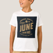 T-shirt Les légendes sont nées en juin Qualité originale (Devant)