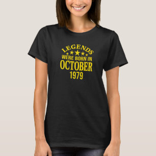 T-shirt Les légendes sont nées en octobre 1979 43e anniver