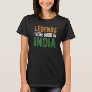 T-shirt Les légendes vintage du drapeau indien sont nées e