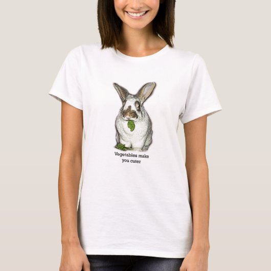 T-shirt Les légumes vous rendent plus mignons (Devant)
