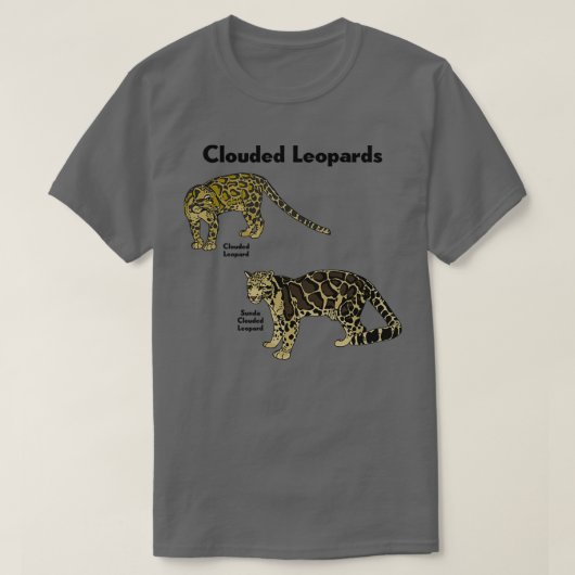 T-shirt Les léopards nuageux (Design devant)