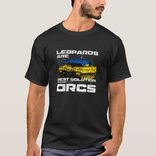 T-shirt Les léopards sont la meilleure solution contre les (Devant)