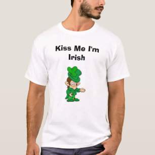 T-shirt les leperchauns, m'embrassent que je suis