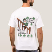 T-shirt les leperchauns, m'embrassent que je suis (Dos)