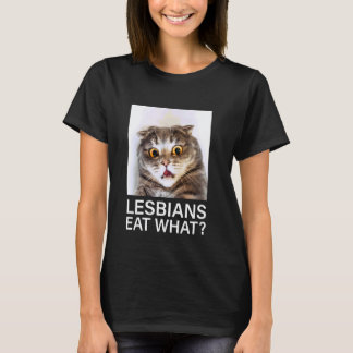 T-shirt Les lesbiennes de chats mangent quoi
