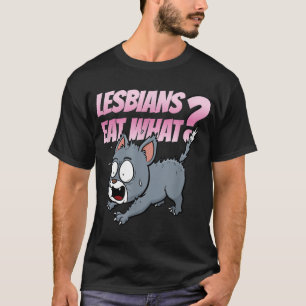 T-shirt Les lesbiennes mangent ce qui est drôle LGBTQ Humo