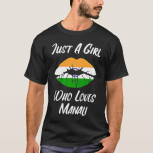 T-shirt Les lèvres et la bouche Amour Drapeau Indien Manal