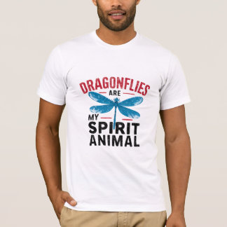 T-shirt Les libellules est mon esprit animal