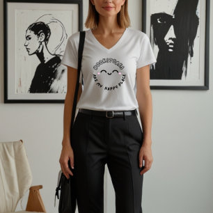 T-shirt "Les librairies sont mon endroit heureux" Concepti