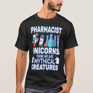 T-shirt Les licornes pensent aux pharmaciens pharmacie fem