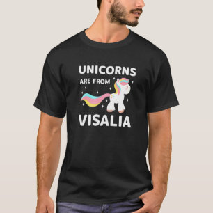 T-shirt Les licornes sont de Visalia Californie Resident C
