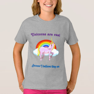 T-shirt Les licornes sont de vraies filles rouffleur chemi