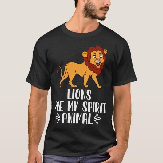 T-shirt Les lions sont mon esprit animal (Devant)