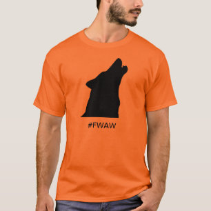 T-shirt les loups noircissent pour toujours sur l'or