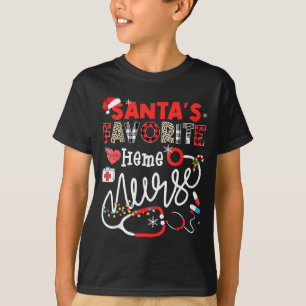 T-shirt Les lumières de Noël de la nounou en hémato préfér