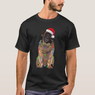 T-shirt Les lumières de Noël de Leonberger Amoureux des