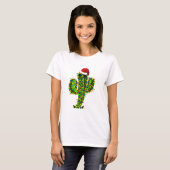 T-shirt Les lumières de Noël du Saguaro (Devant entier)