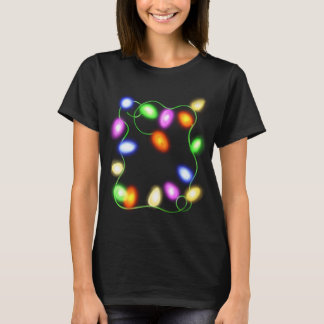 T-shirt Les lumières des arbres de Noël brillent Graphisme