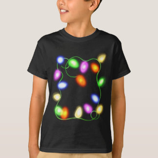 T-shirt Les lumières des arbres de Noël brillent Graphisme