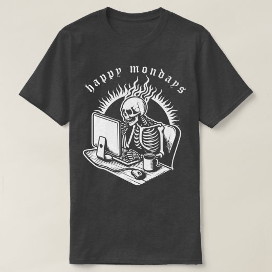 T-shirt les lundis heureux (Design devant)