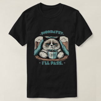 T-shirt Les lundis ? Je passerai. - Grumpy Cat Art