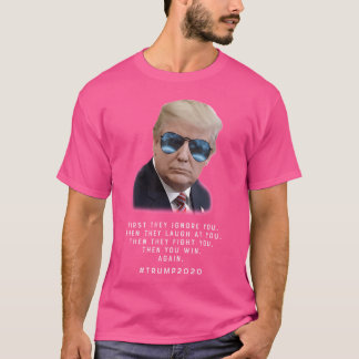 T-shirt Les Lunettes De Soleil Trump D'Abord Vous Ignorent