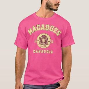 T-shirt Les Macaques Puissants Du Cambodge De Phnom Penh