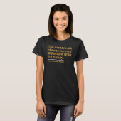T-shirt Les macaronis au fromage sont plus importants que (Devant entier)