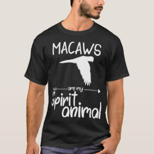 T-shirt Les Macaws Sont Mon Esprit Un Don Animal Pour Homm