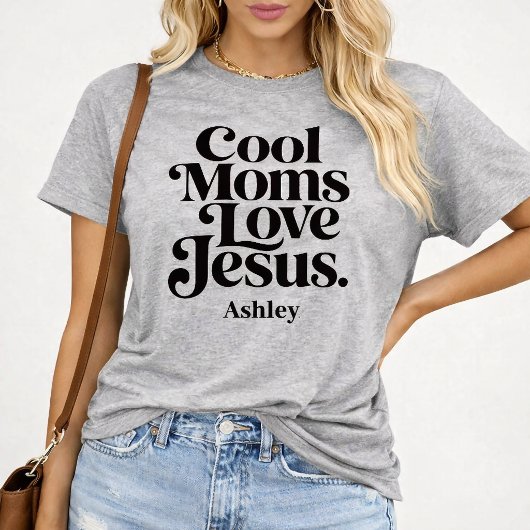 T-shirt Les mamans cool aiment Jésus