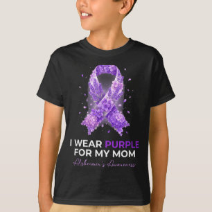 T-shirt Les mamans portent du violet pour la maladie d'Alz