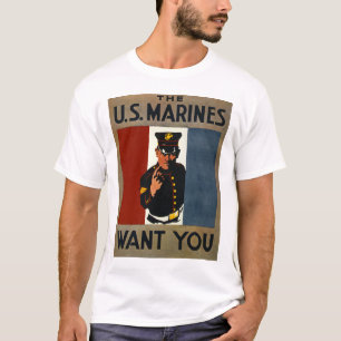 T-shirt Les marines des USA vous veulent