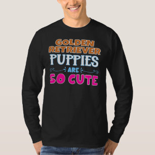 T-shirt Les Marionnettes Golden Retriever Sont Si Mignonne
