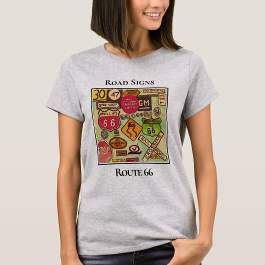 T-shirt Les marqueurs de la route mère (Devant)