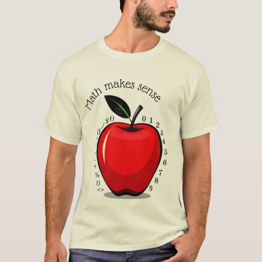 T-shirt Les mathématiques font des enseignants sensés (Devant)