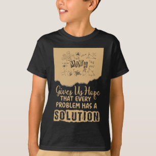 T-shirt Les mathématiques nous donnent de l'espoir Problèm