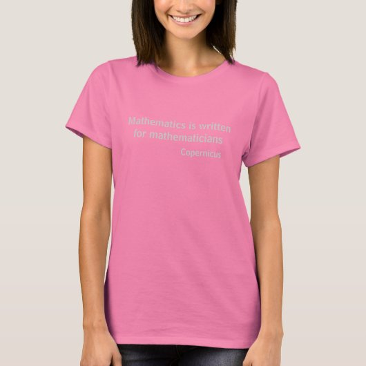 T-shirt Les mathématiques sont écrites pour les mathématic (Devant)