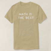T-shirt Les mathématiques sont les meilleures (Design devant)