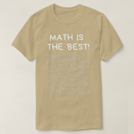 T-shirt Les mathématiques sont les meilleures (Design devant)