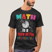 T-shirt Les mathématiques sont un morceau de mathématiques (Devant)