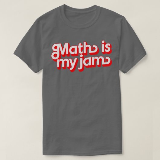 T-shirt Les maths, c'est ma confiture (Design devant)